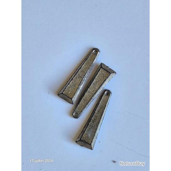 Lot de 4 plombs Catherine Dandinette Balle 10 g et 3 plombs Dandinettes Pyramidales Nickel�es