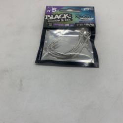 Pochette de 4 hameçons texan Fiiish black minnow & eel size 5