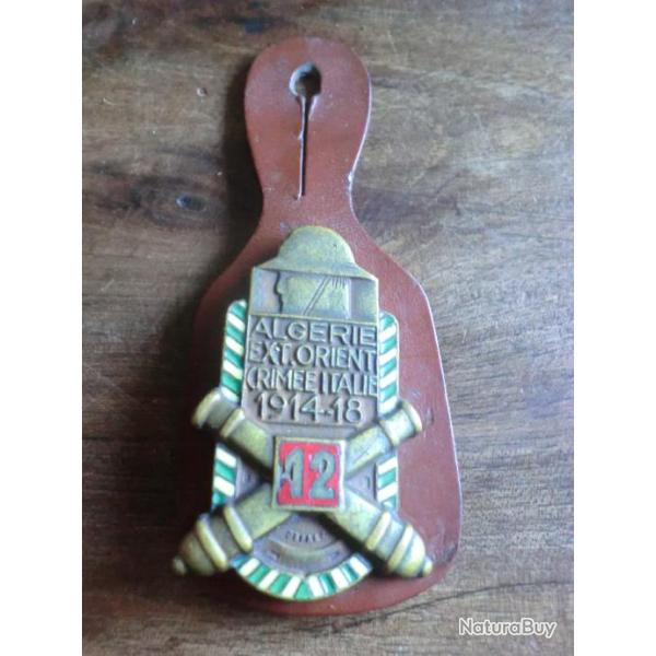 insigne 12eme r�giment R A alg�rie ex orient crim�e italie  1914 1918 / drago paris