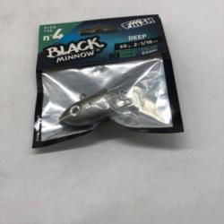 T&ecirc;te plomb&eacute;e deep Fiiish black minnow 60g 140