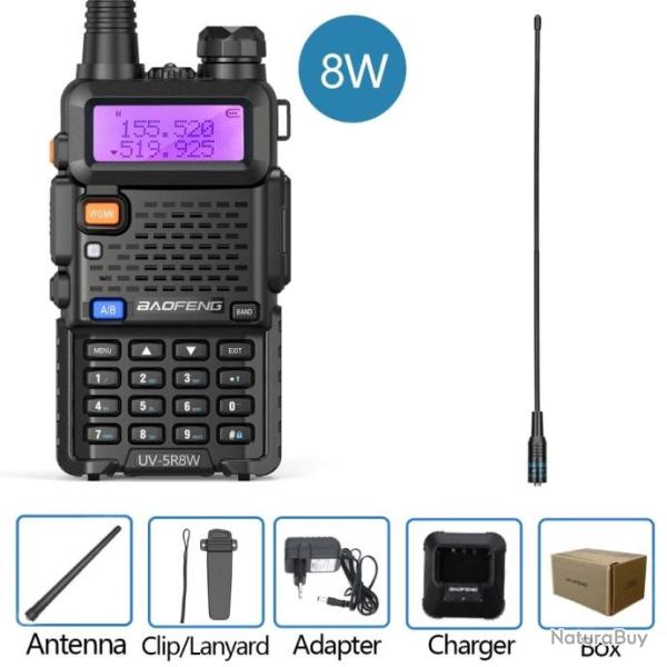 Talkie-Walkie Perfor�, Radio Bidirectionnelle VHF UHF FM, Port�e 16km - Chasse Camping
