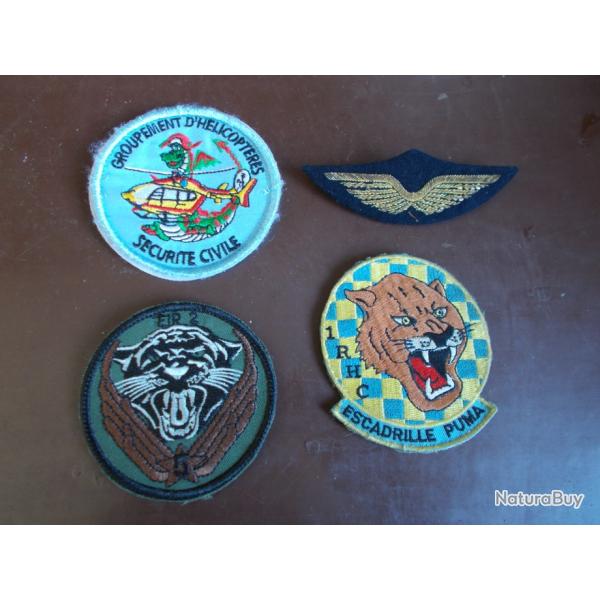 Lot insignes tissus ARMEE de l'AIR  Arm�e Fran�aise