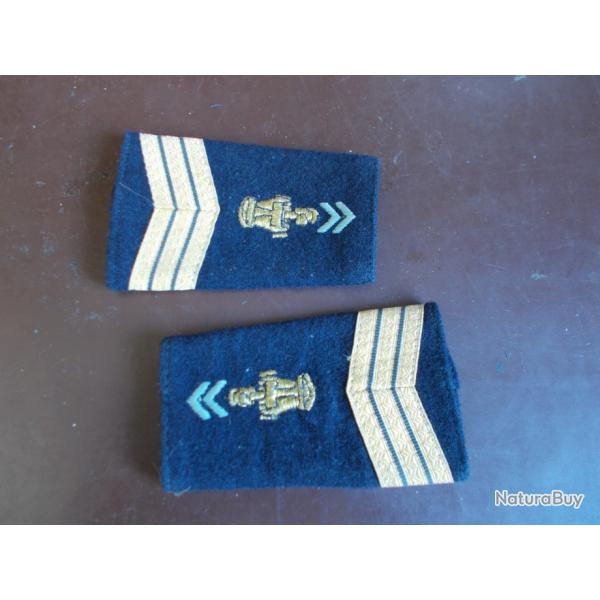 Paire d' �paulettes / Fourreaux  Sous-Officier des Transmissions