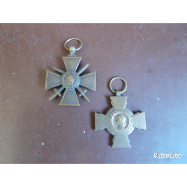 Lot de M�dailles CROIX de GUERRE  ww1   ARMEE Fran�aise