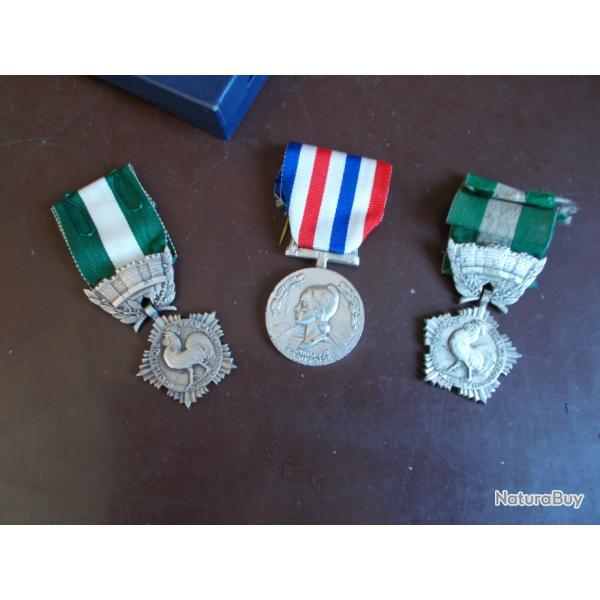 Lot de M�dailles Civiles Fran�aises