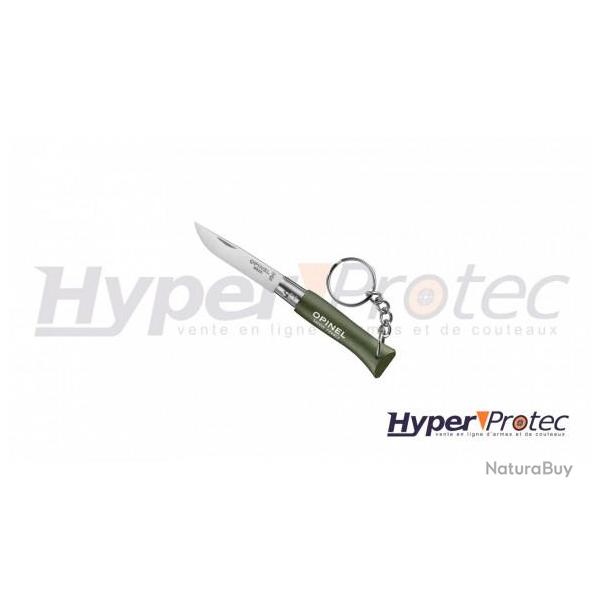 Porte clef Opinel n� 04 inox manche Kaki
