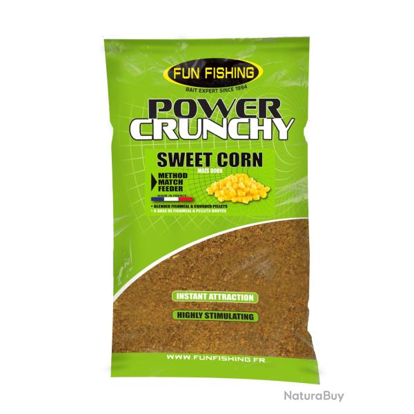 Amorce Fun Fishing Power Crunchy - 2kg Sweet Corn