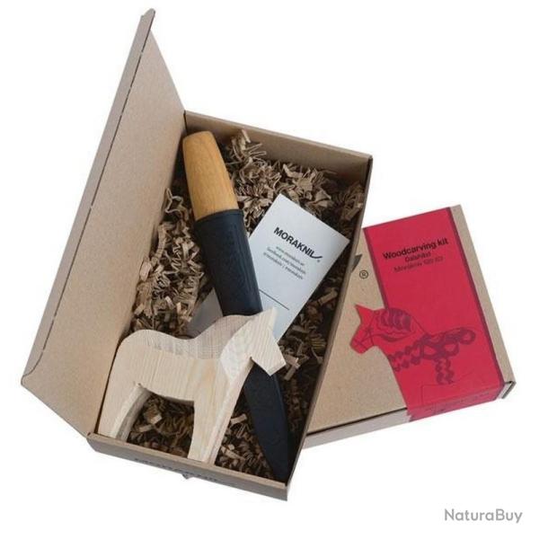 Kit � sculpter avec couteau "120" + cheval en bois [Morakniv]