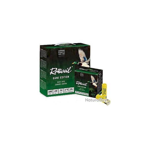 Munitions ROTTWEIL game edition canard cal.20/70 24g n�4 par 100