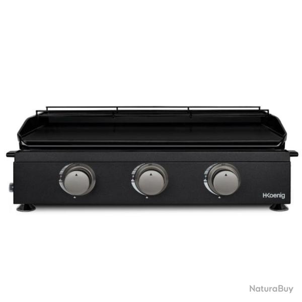 Plancha au gaz 3 br�leurs Noir