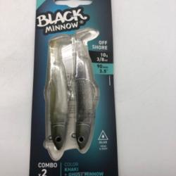 leurres souples off shore Fiiish black minnow 90 ghost minnow 10g