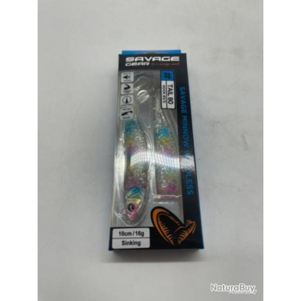 Combo leurres souples Savage Gear, Savage minnow weedless