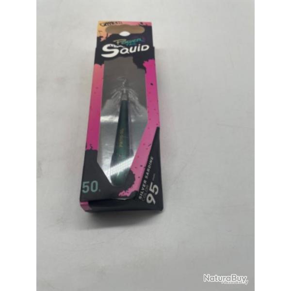 Leurre dur turlutte fiiish power tail squid 50g