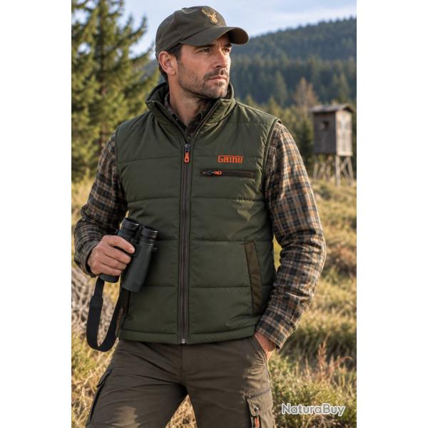 Gilet chasse Game HB410 Vantage pour homme Vert