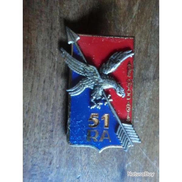 insigne 51eme r�giment d artillerie /  delsart