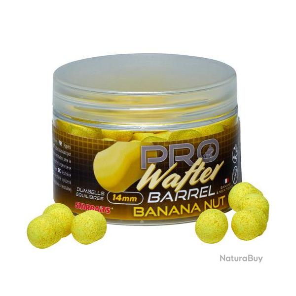Dumbells Equilibr�s Starbaits Probiotic Banana Nut Wafter Barrel 14mm 50g