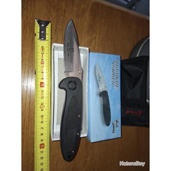 Couteau pliant frost cutlery airborne rangerAvec �tuis synthetique