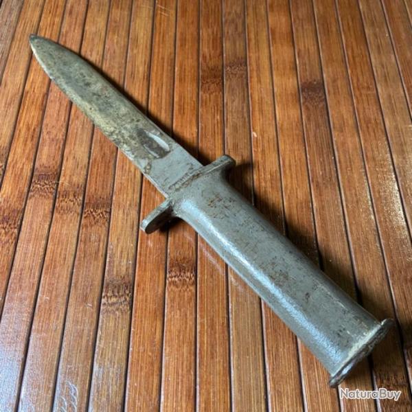 RARE POIGNARD 1910 DE COMBAT DE TRANCH�E LAME  U.S ARMY WW1