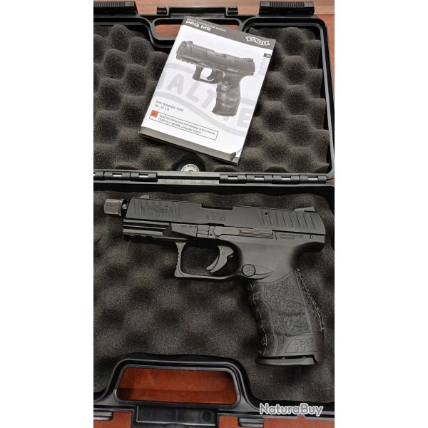 WALTHER PPQ M2 TACTICAL  calibre .22LR 12 coups 4,6'' CANON FILETE
