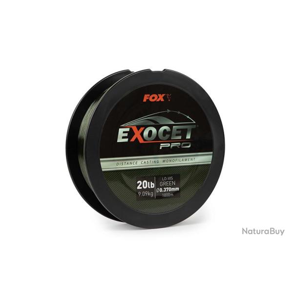 Fil Carpe FOX Exocet Pro Mono 1000m 0.370mm 20bs - 9.09kg