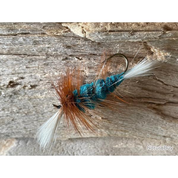 mouche Saumon & Truite de mer Bomber Bleu hame�on num�ro 2