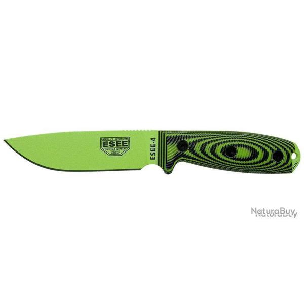 ESEE-4 - Lame Venom Green - Vert/Noir