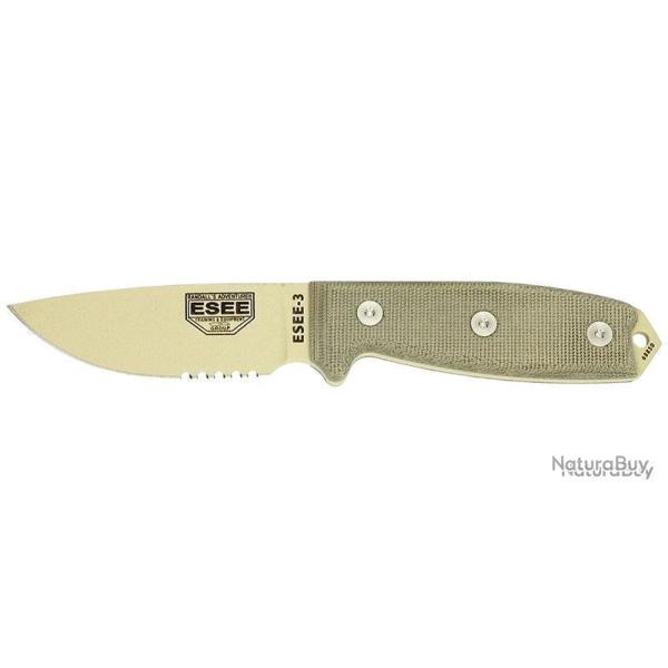 ESEE-3 - D�sert - Lame Mixte - Pommeau modifi�