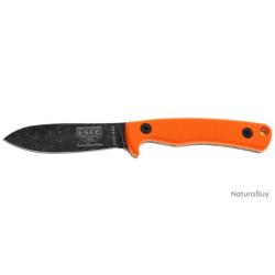 ESEE Ashley Game Knife Orange - G10 / Blackwash - &Eacute;tui cuir (EESEEAGKOR)