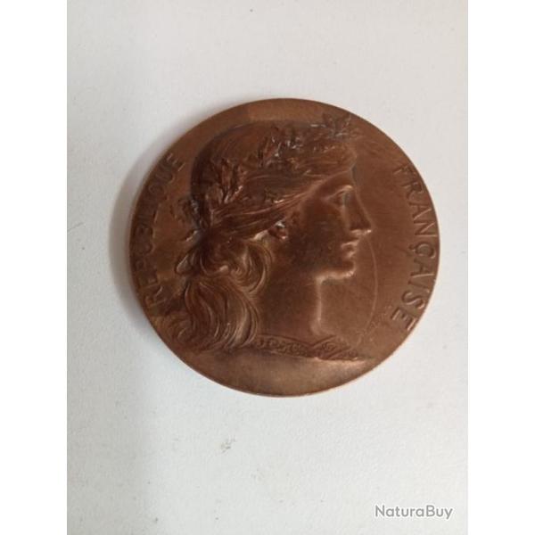 medaille en bronze diam�tre 5 cm fran�aise