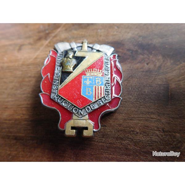 insigne unit� d instruction de s�curit� civile No 7 brignoles