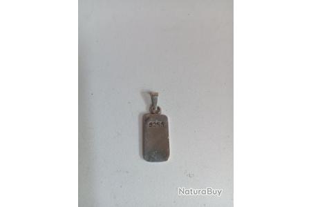 Pendentif En Argent 925 Et Or 18 Carats - Poids 3,23 G, Superbe, Neuf Sans Emballage