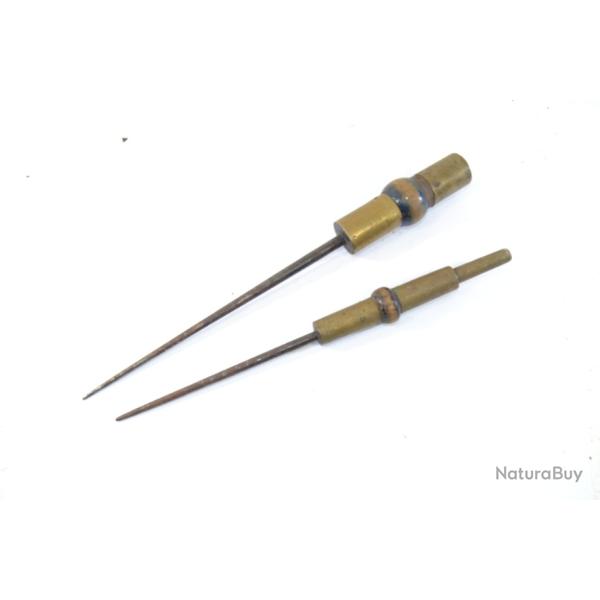 Lot deux porte cannes � p�che anciens supports de canne � planter Fin 19 d�but 20e Si�cle Collection