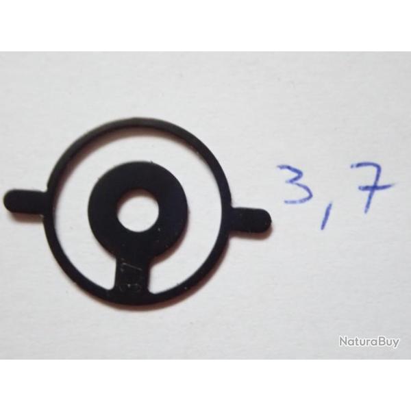 Insert, iris, grain de Tunnel de dioptre Suisse. Diam�tre 16,9. N� 3.7  Diopter Blockkorn