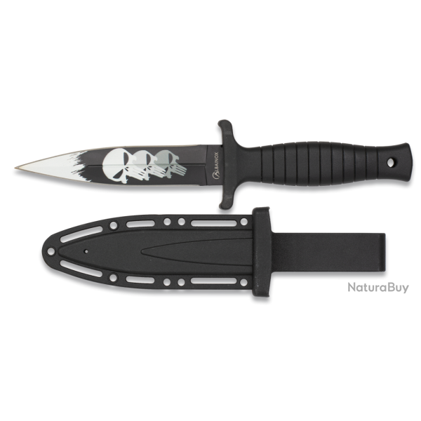 Albainox 32617 Couteau de botte avec t�te de mort