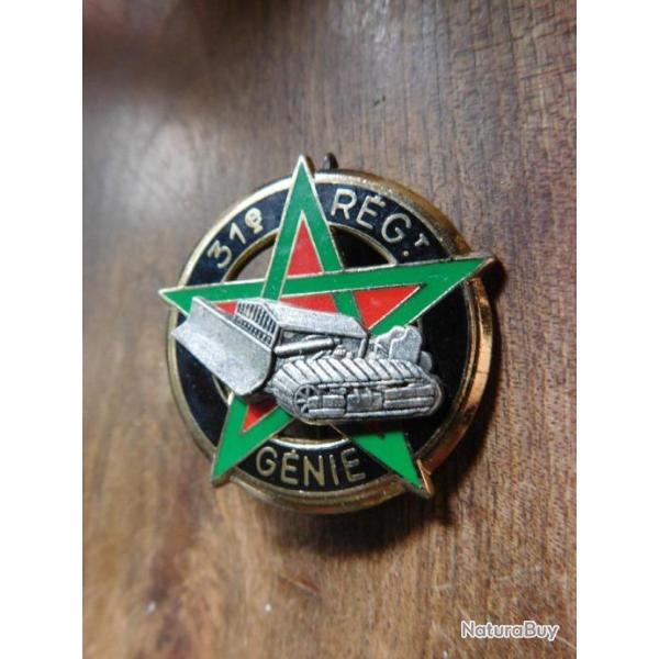 insigne R.G  31e r�giment  de g�nie  /  drago paris
