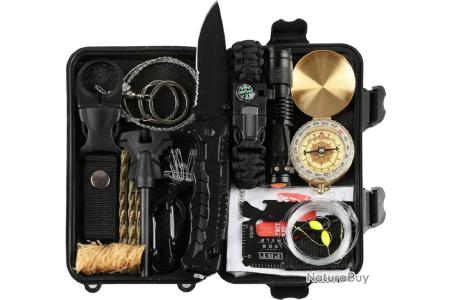 Kit De Survie Tout-en-1 Avec Trousse Premiers Secours - Pour Camping, Aventure, Urgence