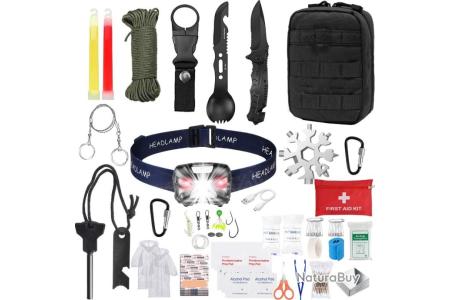Trousse Premiers Secours 90 Articles - Kit Urgence Voyage Camping - Neuf