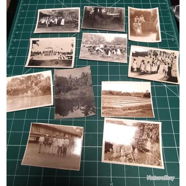 LOT DE 35 PHOTOS INDOCHINE VIETNAM 8 x7 a peu pr�s MILIEU 20 EME SC