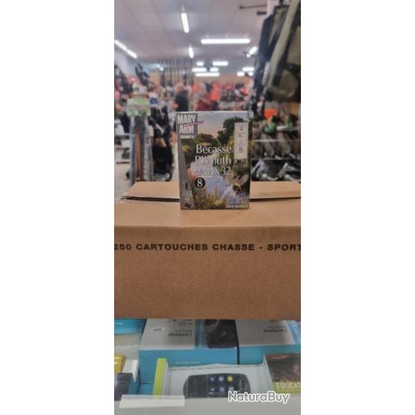 1 boite de 10 cartouches Mary Arm becasse Bismuth arx 32 bte de 10 en pb de 8 cal12