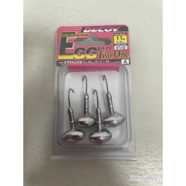 !! T�TE PLOMB�E DECOY VJ-73 EGG TWO-ONE 11gr
