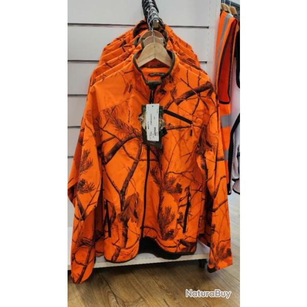 Veste fine pinewood camo orange
