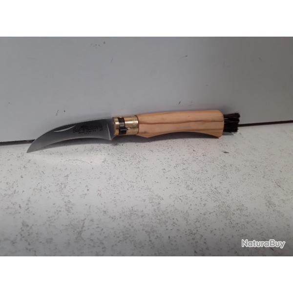 COUTEAU  "SERPETTE" OLD BEAR A CHAMPIGNONS OLIVIER ITALIEN