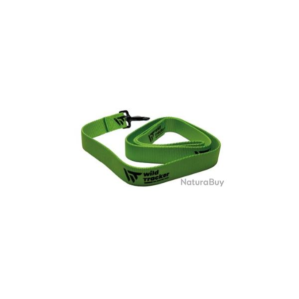 Wahoo ! Laisse simple pour chien WILD TRACKER x-plore verte 1.25m