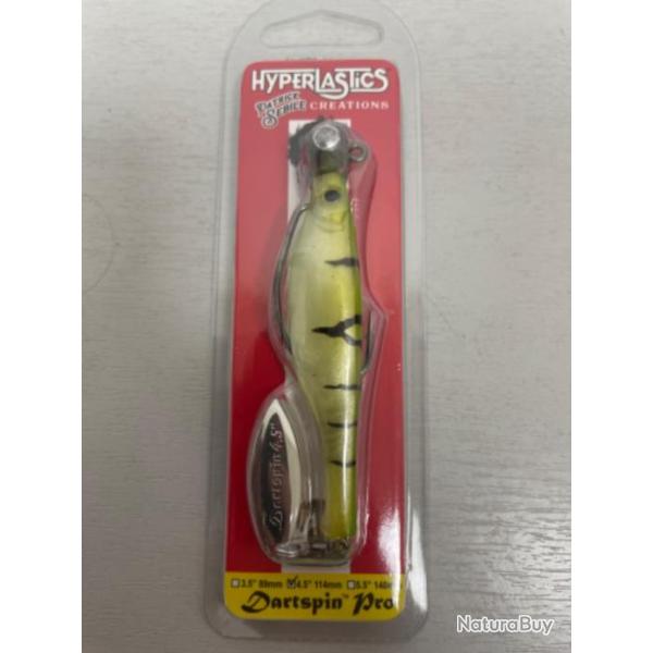 !! LEURRE HYPERLASTICS DARTSPIN PRO JIG HEAD 4.5'� COL SGRS