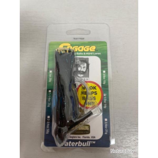 !! LEURRE ENGAGE WATERBULL 14gr col BLACK AND BLUE