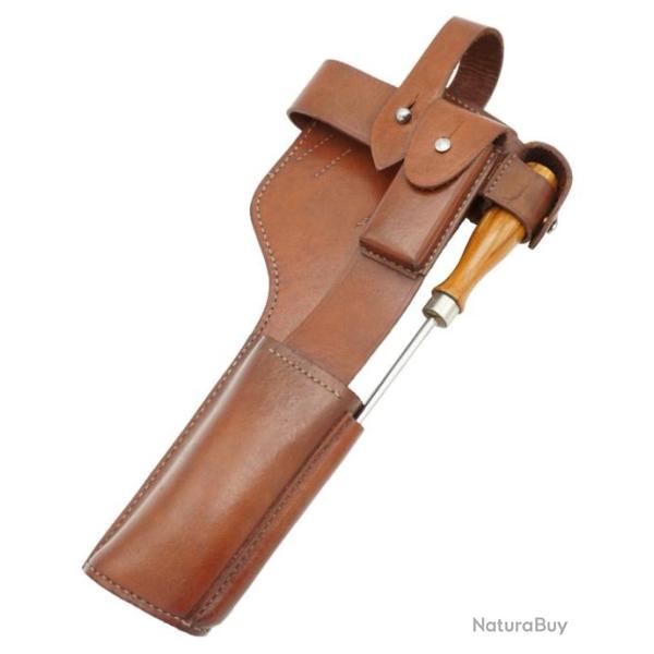 Brelage en cuir 1916 porte crosse C96 1912-1916 avec baguette