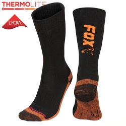 Chaussettes Fox Black/Orange Thermolite Long Socks 44/47