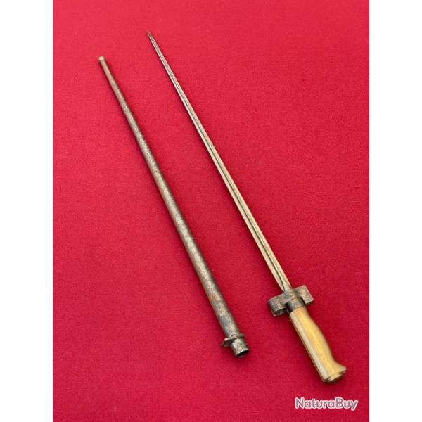 Ba�onnette fran�aise LEBEL 1886 avec son fourreau d'origine