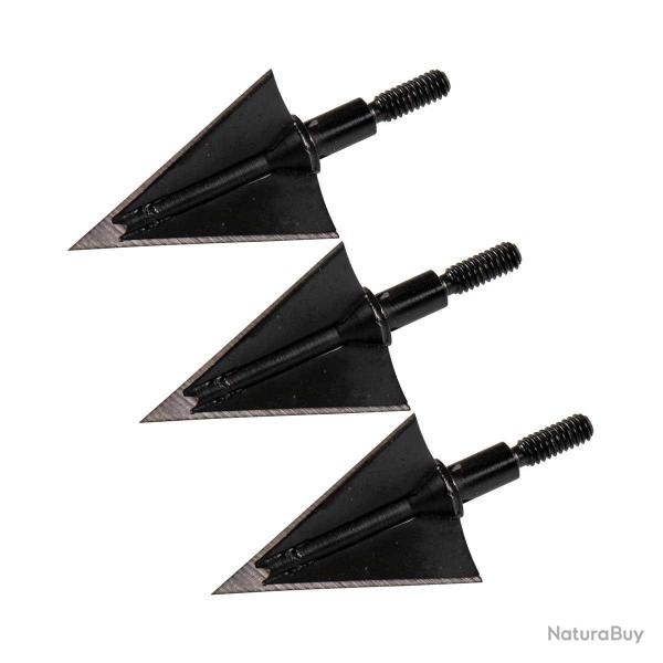 Lot de 3 pointes de chasse � lame fixe Maximal Vacer 125 grain