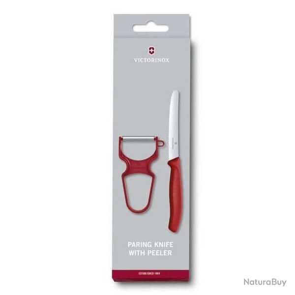 6.7111.23 Set 2 pi�ces Victorinox Swissclassic rouge